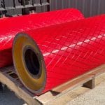 Polyurethane Conveyor Drive Rollers with Diamond Grooving Pattern